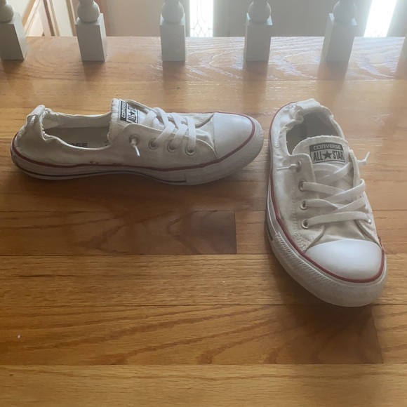 White Converse All Star Elastic Back Sneakers - Picture 3 of 5